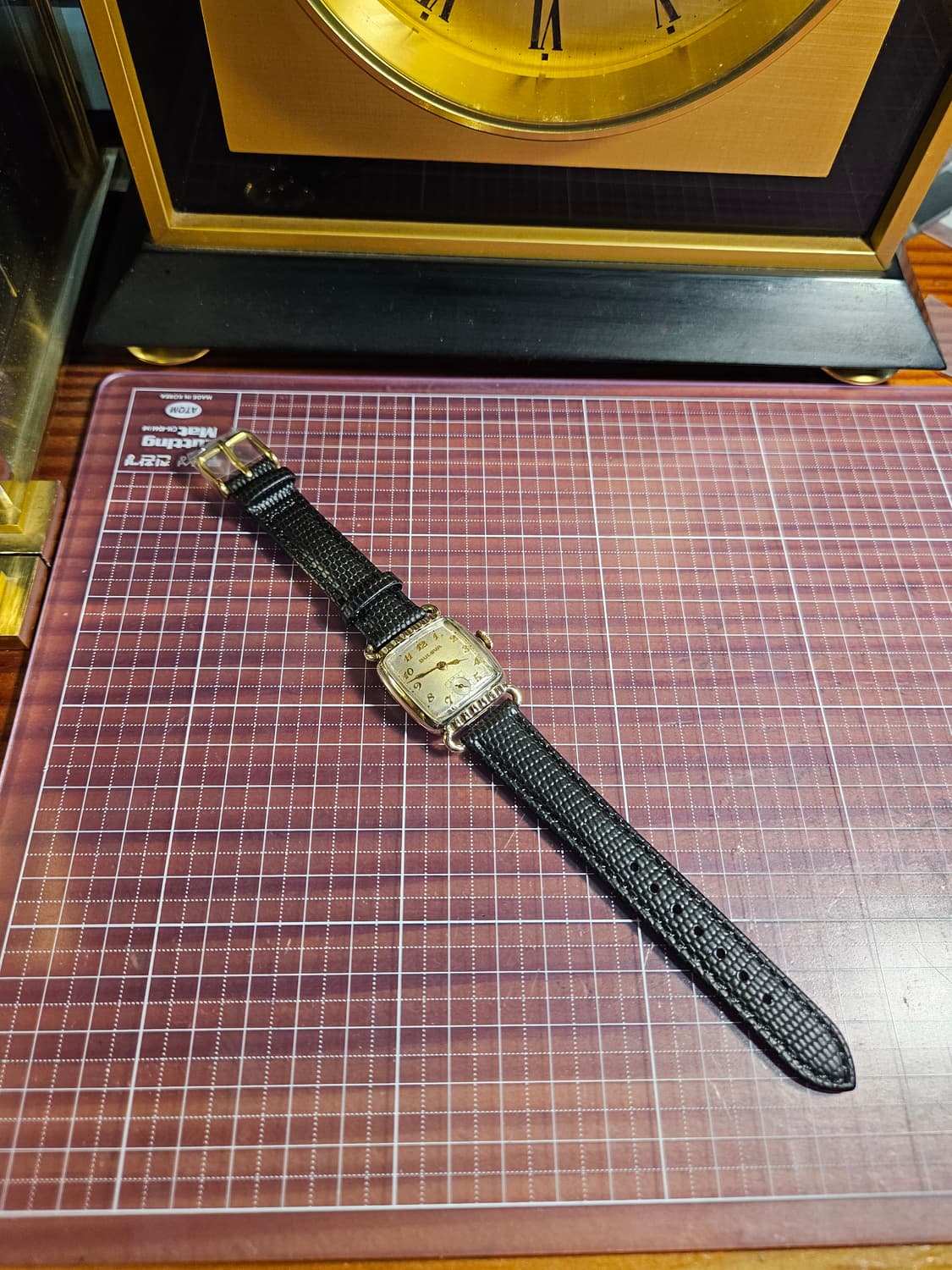 1950s 금장 부로바 빈티지 수동 핸드와인딩 시계 상품이미지5