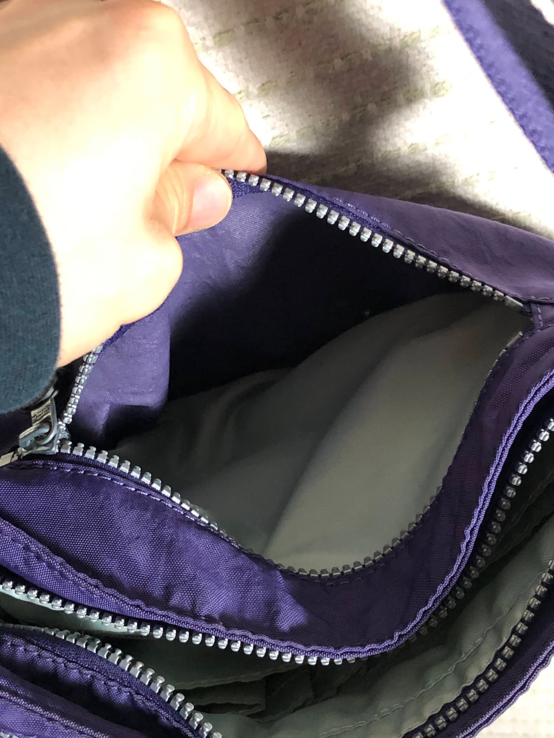 빈티지 키플링 Y2K 퍼플 미니 크로스백 숄더백 여행가방 상품이미지4