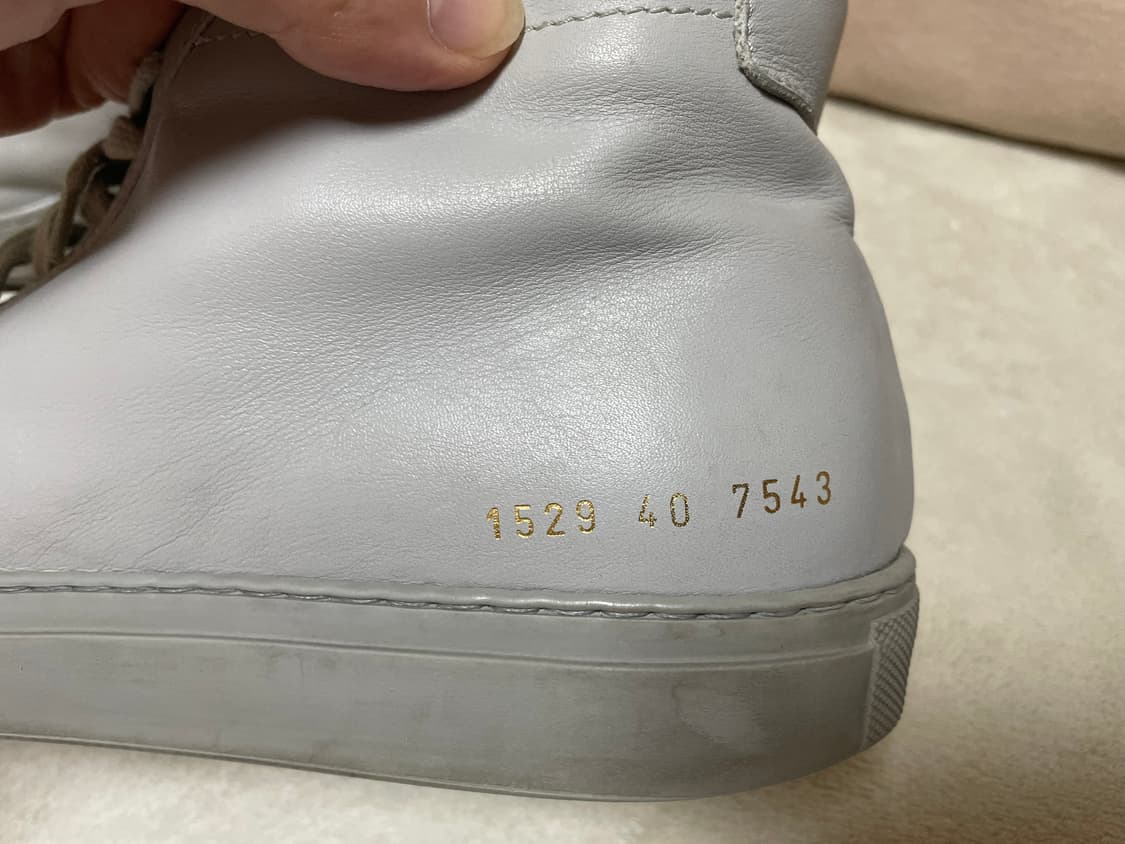 Common project 커먼프러젝트 라이트그레이 하이탑40 상품이미지3