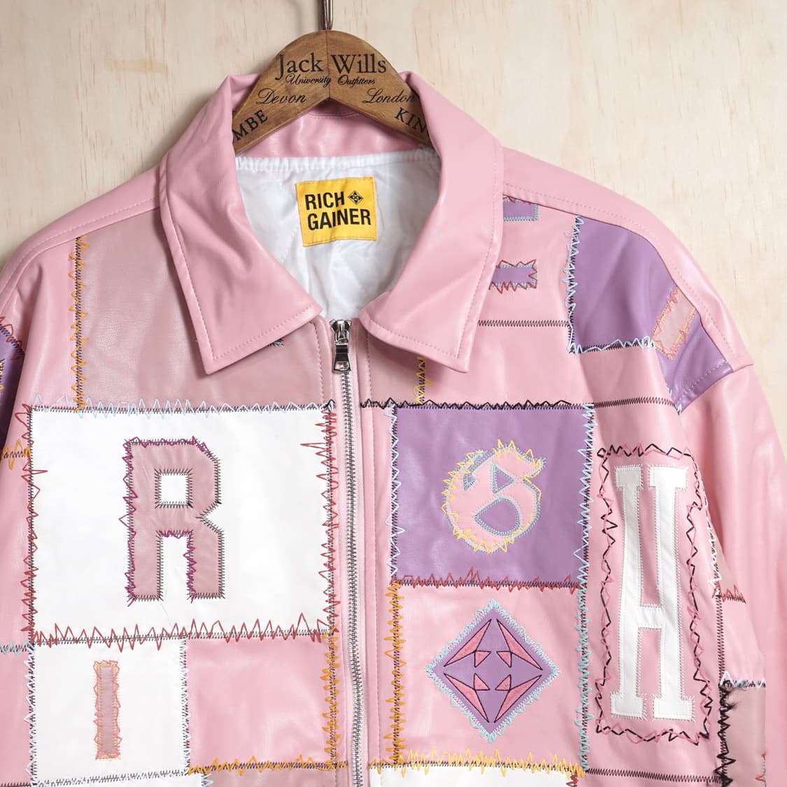 Richgainer 패치워크 자수 자켓 상품이미지4