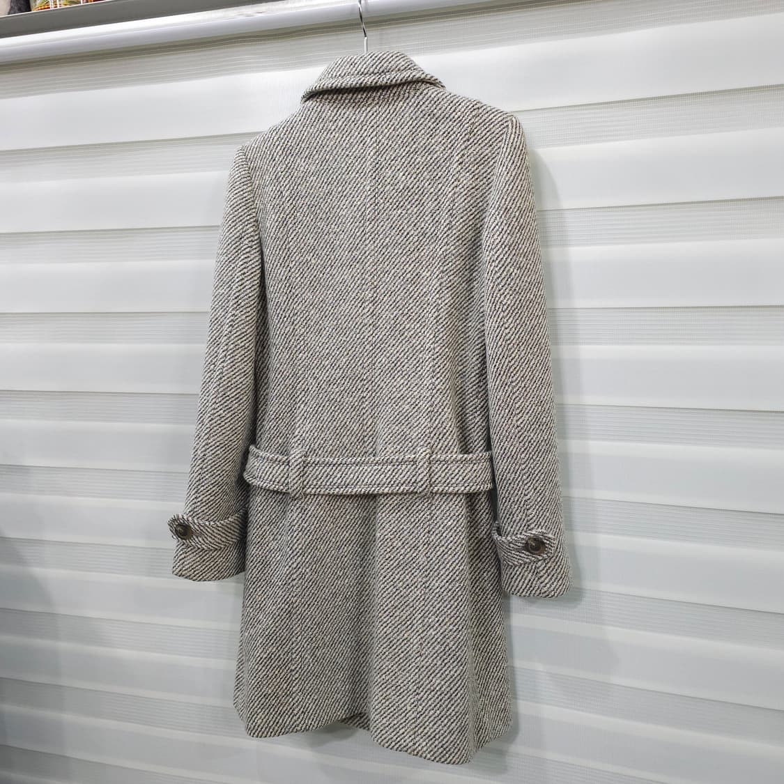 버버리런던 블루라벨 트위드울 코트- 우먼38 상품이미지7