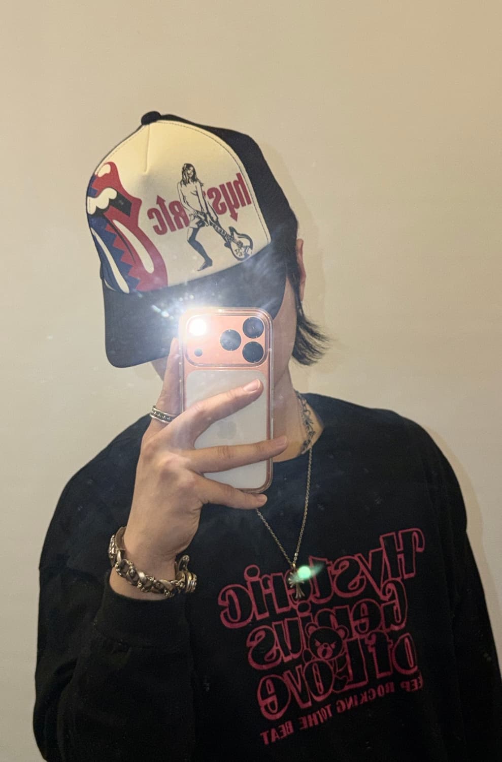 HystericGlamour × RollingStones mesh cap 상품이미지1