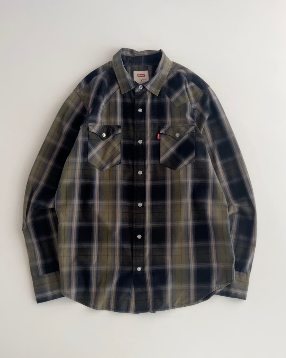 리바이스 웨스턴 체크셔츠 M 상품이미지1