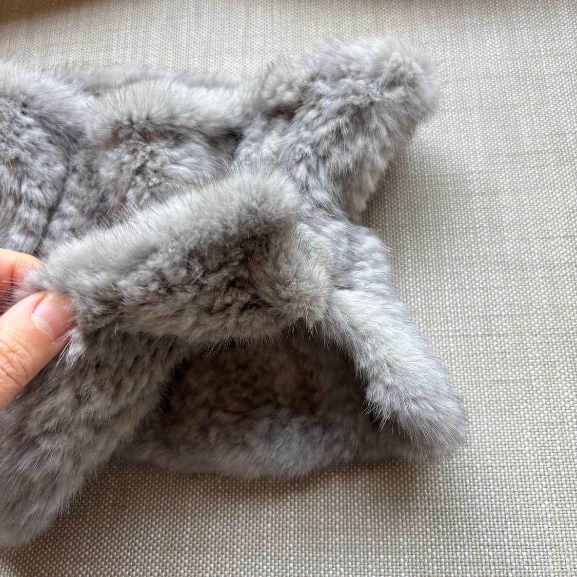 천연 밍크 워머 목도리 그레이 상품이미지2