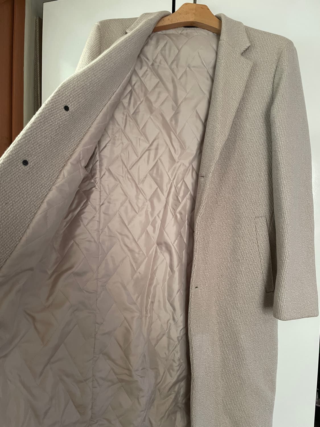 지오지아 세미 오버핏 싱글 코트 상품이미지3