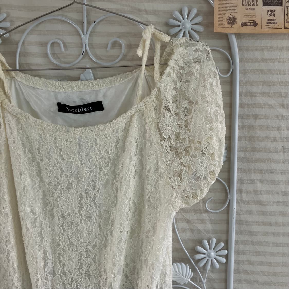 빈티지 레이스 리본 원피스 967 y2k 스트릿 갸루 펑키 일본 상품이미지3