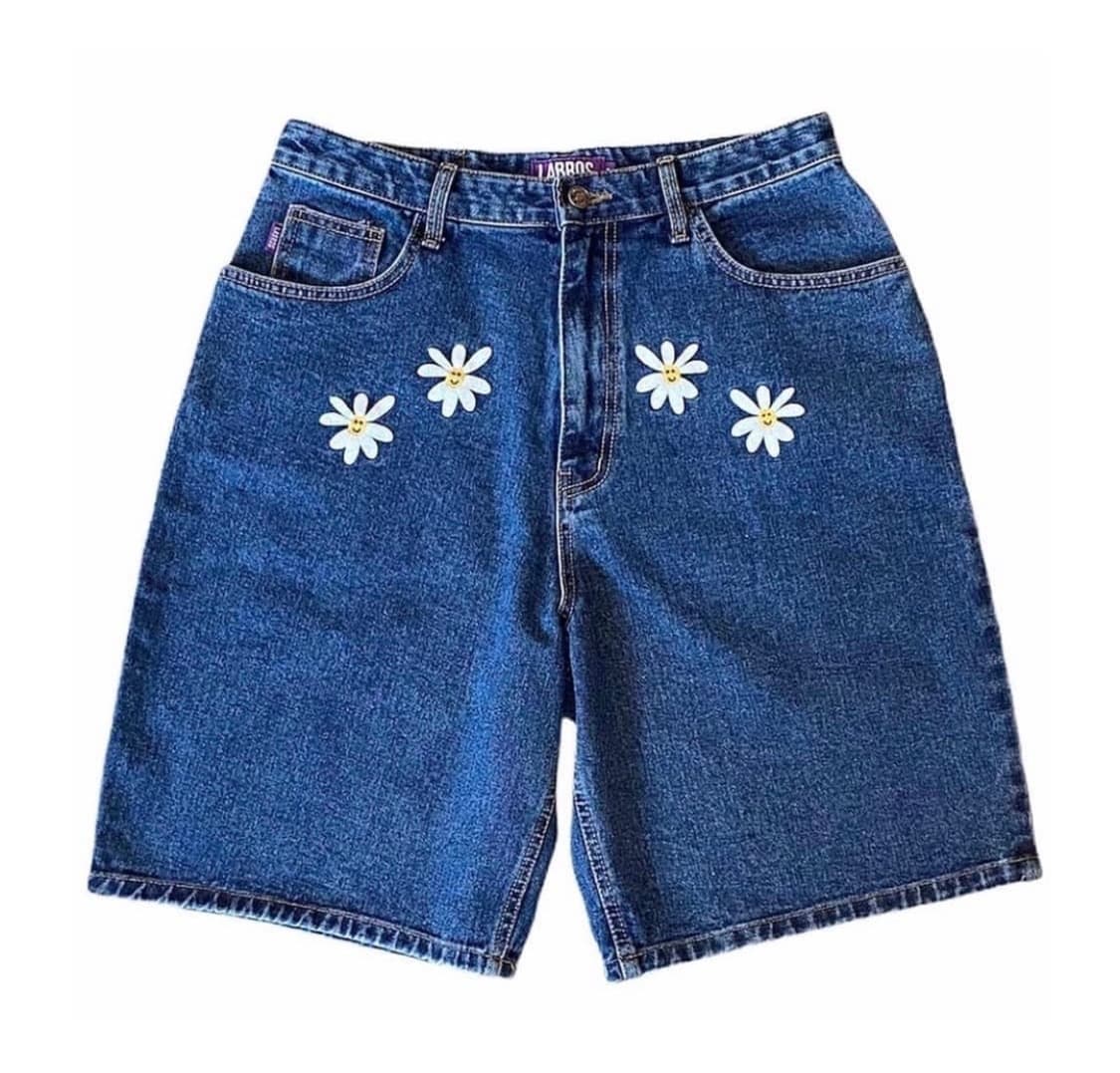 [M] 라브로스 데이지 데님 쇼츠 상품이미지1