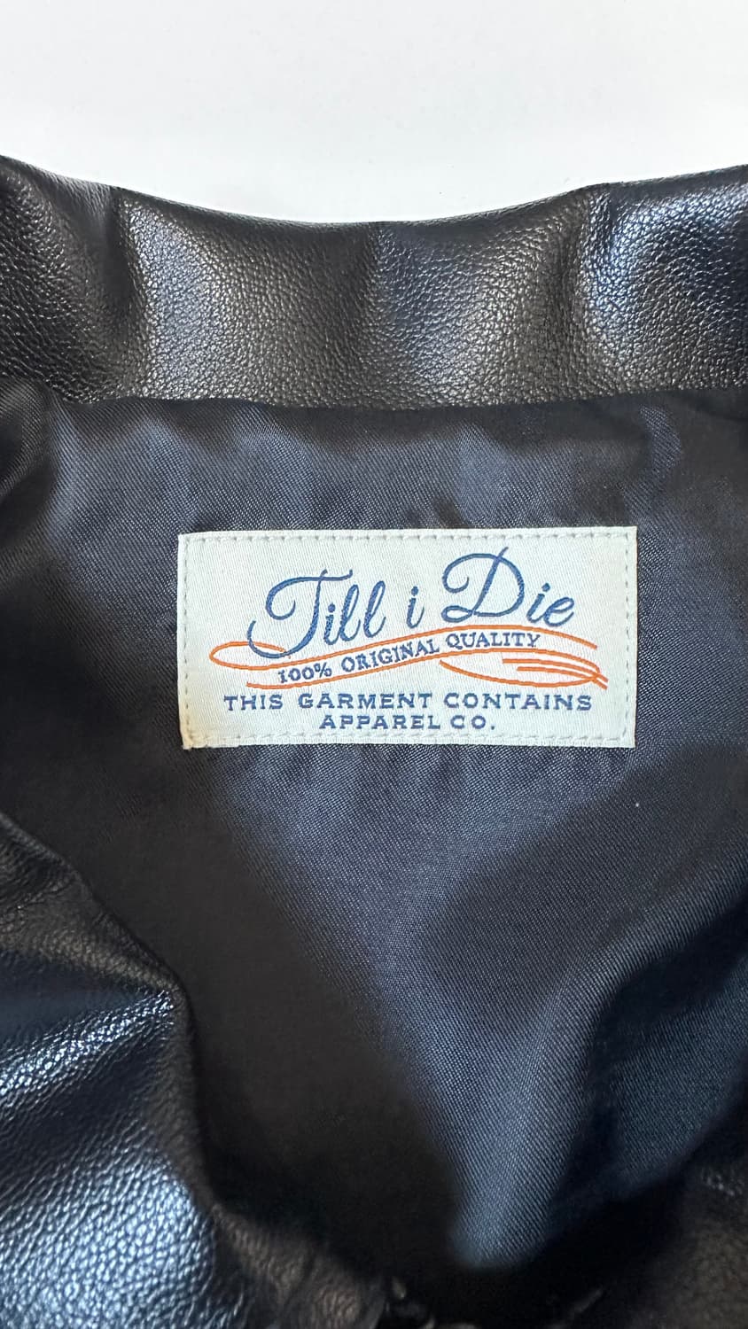 Till I Die 블랙 레더 자켓 상품이미지2