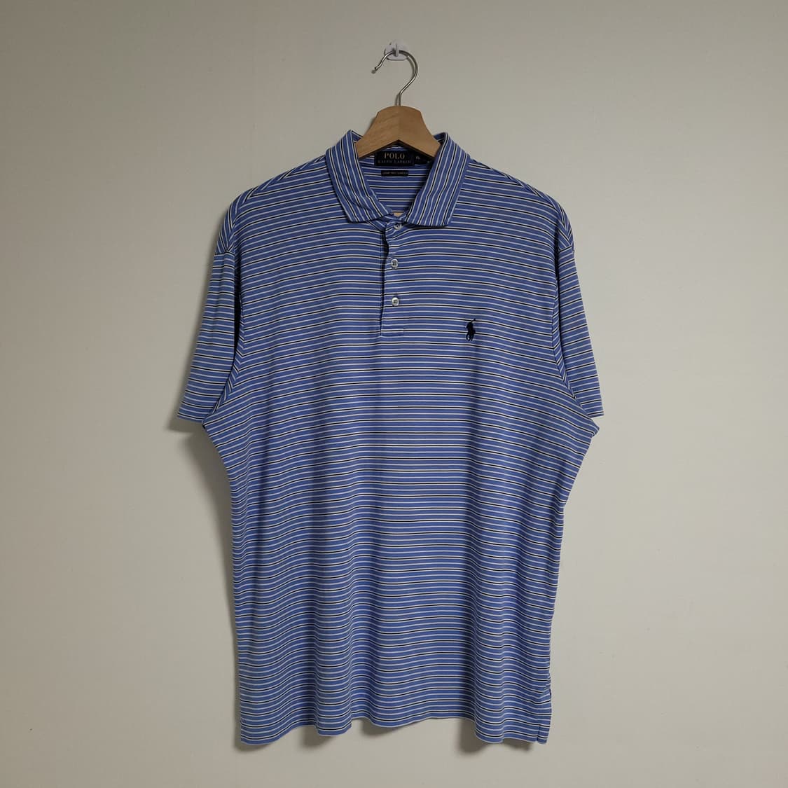 (XL) POLO 폴로랄프로렌 스트라이프 기능성 반팔 카라티 상품이미지1