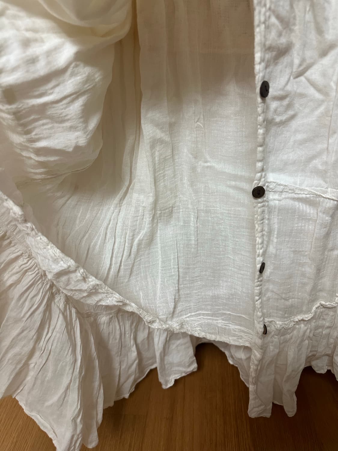 빈티지 레이어드 아이보리 원피스 바퀴벌레핏 빈티지크루 상품이미지5