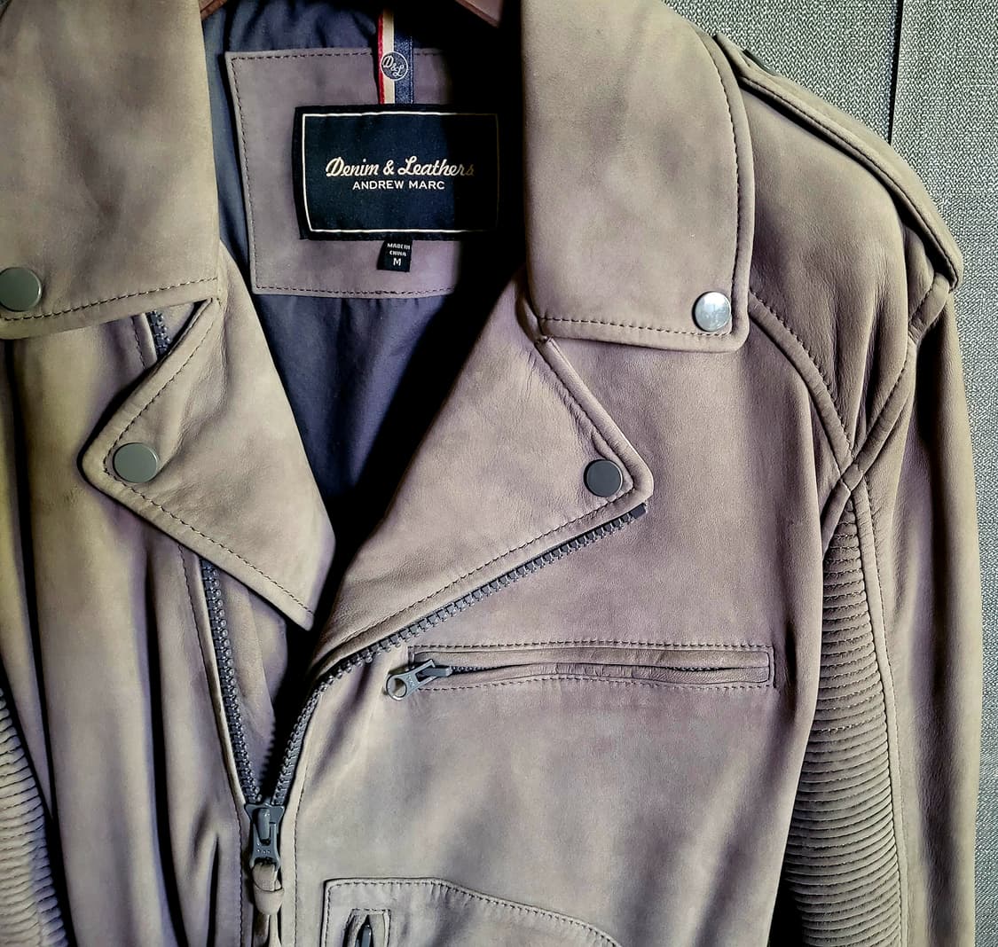 [미사용 새상품] 앤드류마크 램스킨 레더자켓 상품이미지2