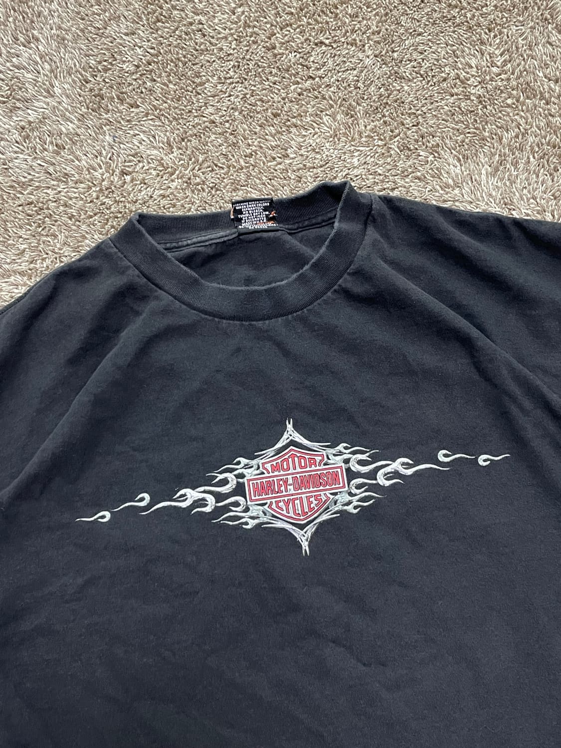 90s harley flame tee 할리 플레임 티셔츠 상품이미지3