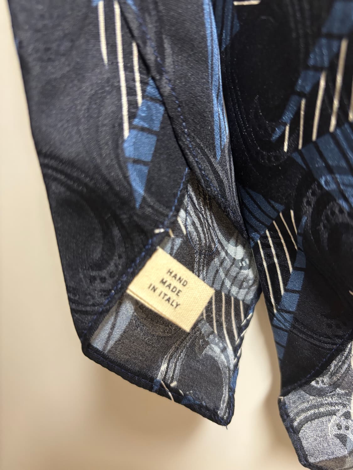 RRL 빈티지 실크 타이 블루멀티 상품이미지5