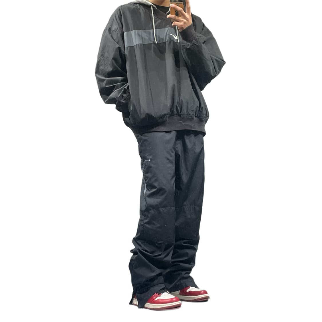 나이키 블랙 그레이 스우시 츄바 상품이미지2