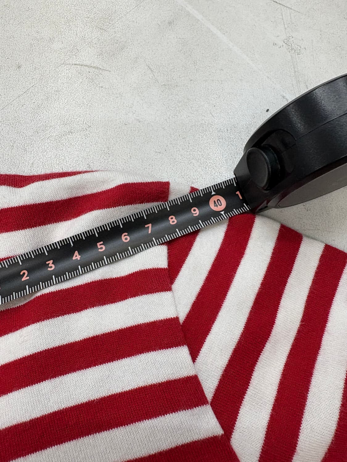 꼼데가르송 플레이 레드하트 스트라이프 티 상품이미지8