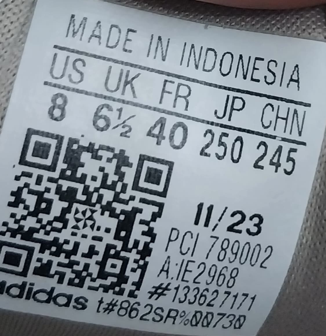 아디다스 슈퍼스타 CF 벨크로 원더베이지 250mm 상품이미지8