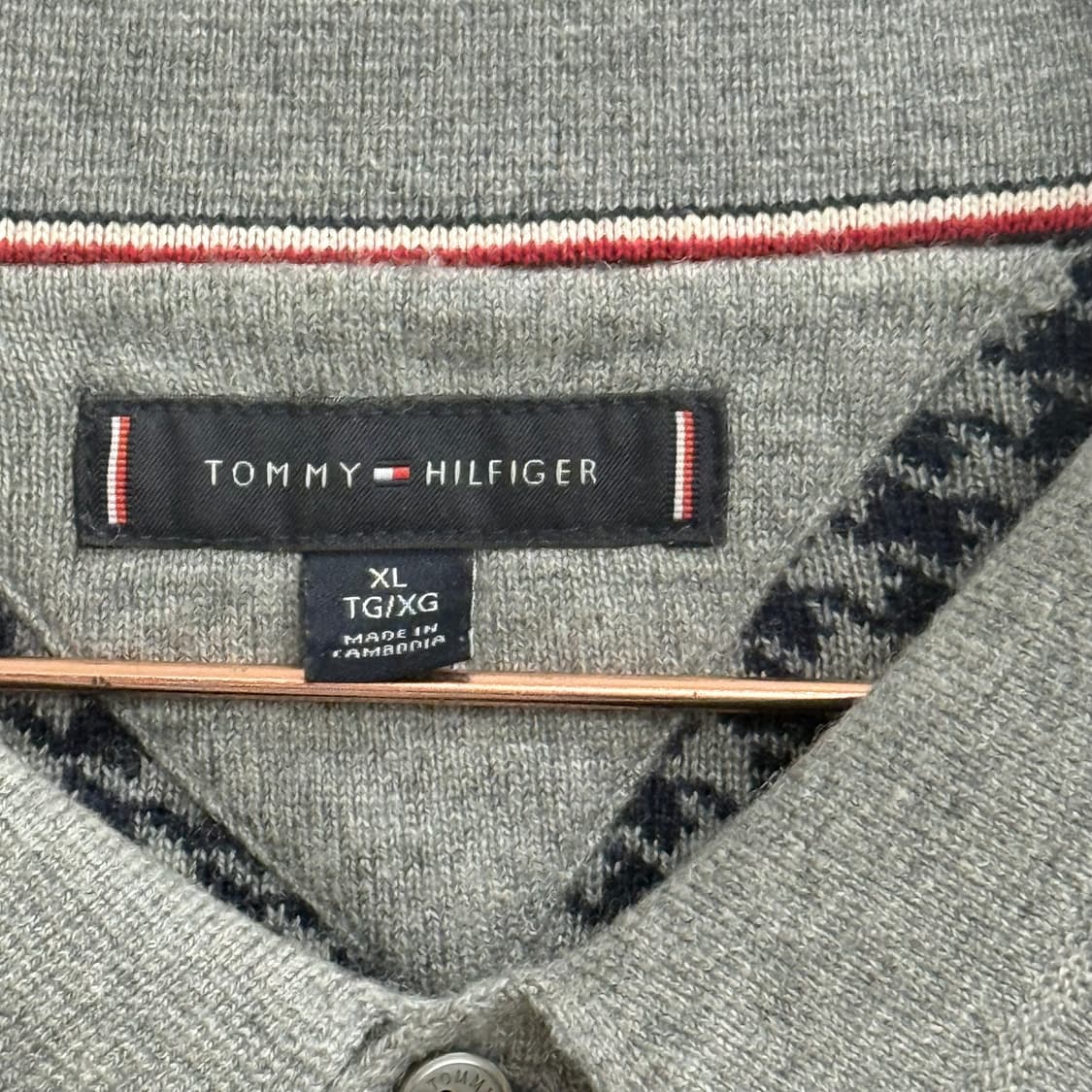 타미힐피거 하운드투스 긴팔 카라 니트 (XL) 상품이미지2