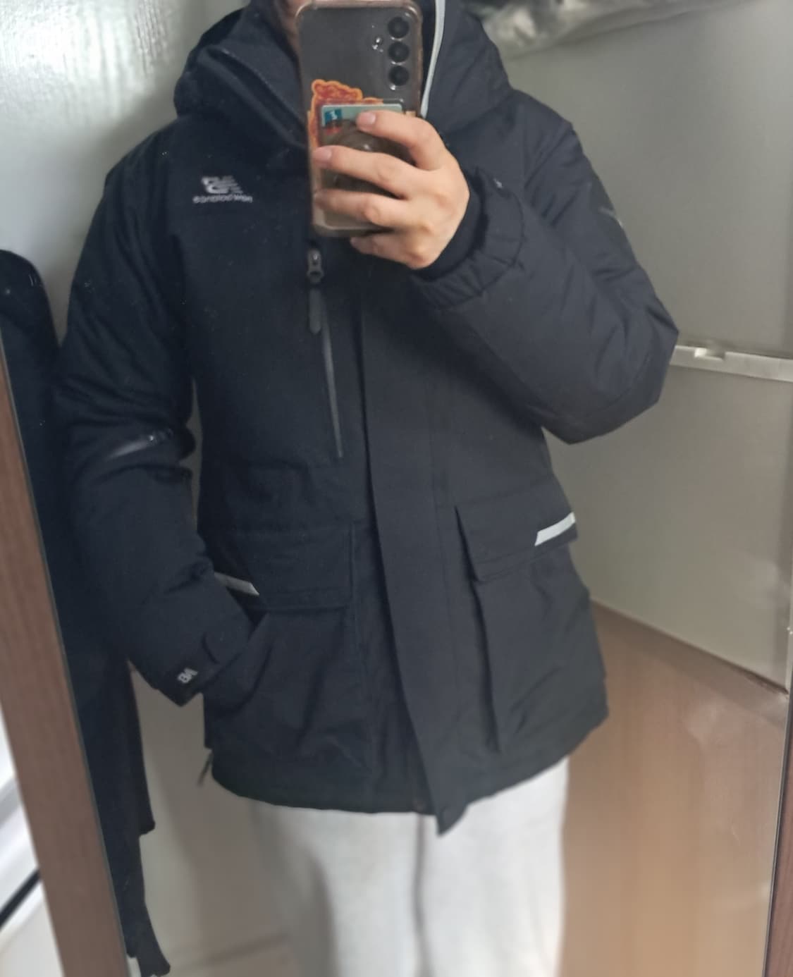 뉴발란스 패트롤 패딩 구스다운 90(M)약55~66 상태상급 상품이미지9