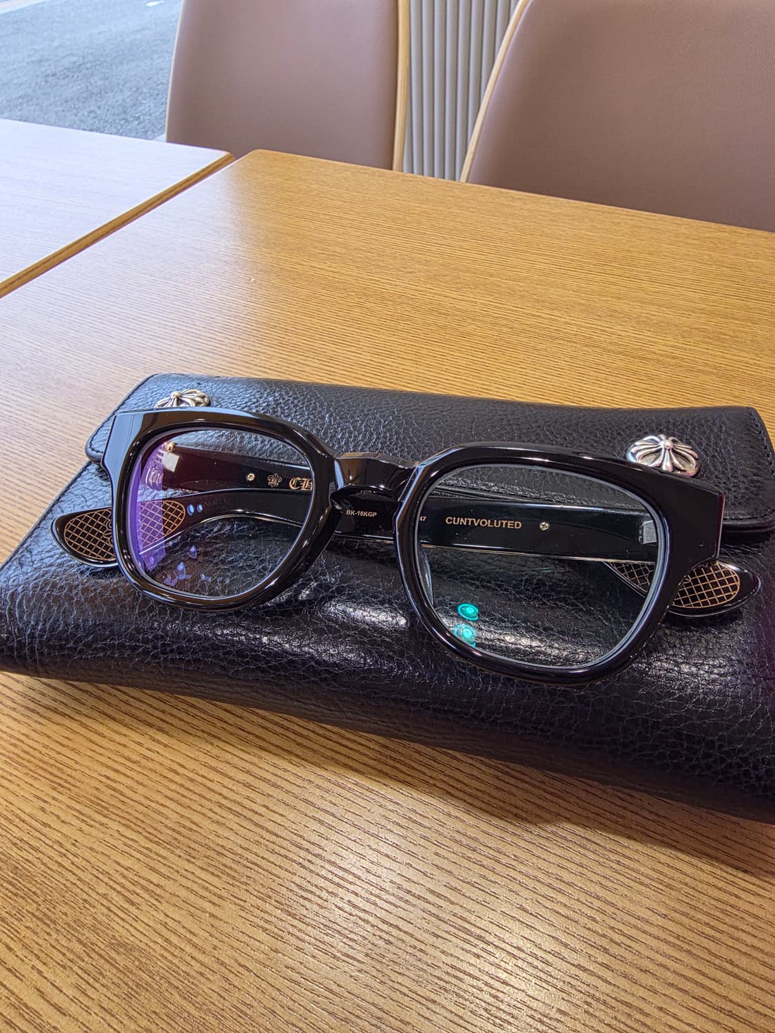 크롬하츠 안경 컨볼루티드 검금 판매합니다  상품이미지1