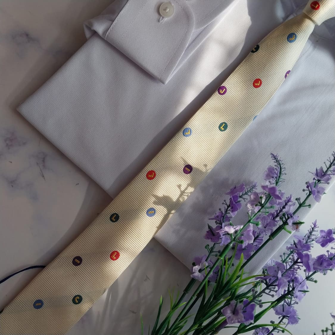 질스튜어트 실크 도트 패턴 넥타이 5.6cm S등급 새상품 K2402 상품이미지4