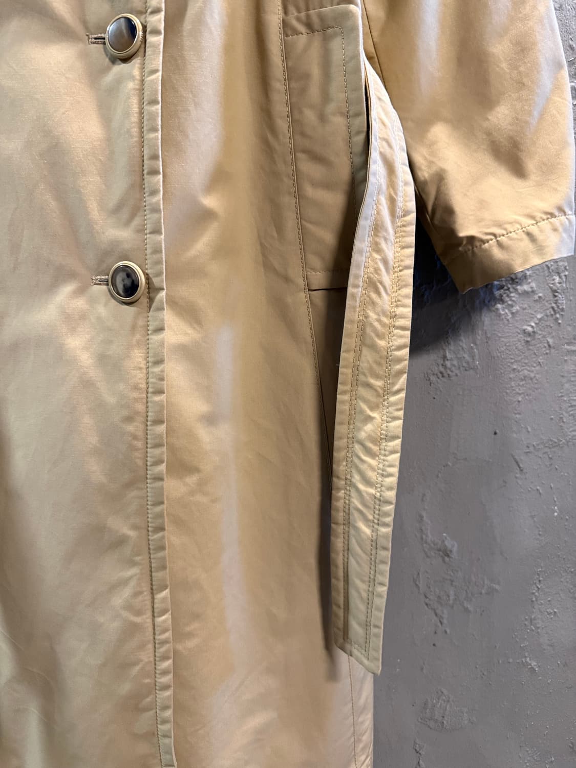 마인 MINE 벨티드 패딩 싱글 트렌치 코트 베이지 OT 상품이미지2