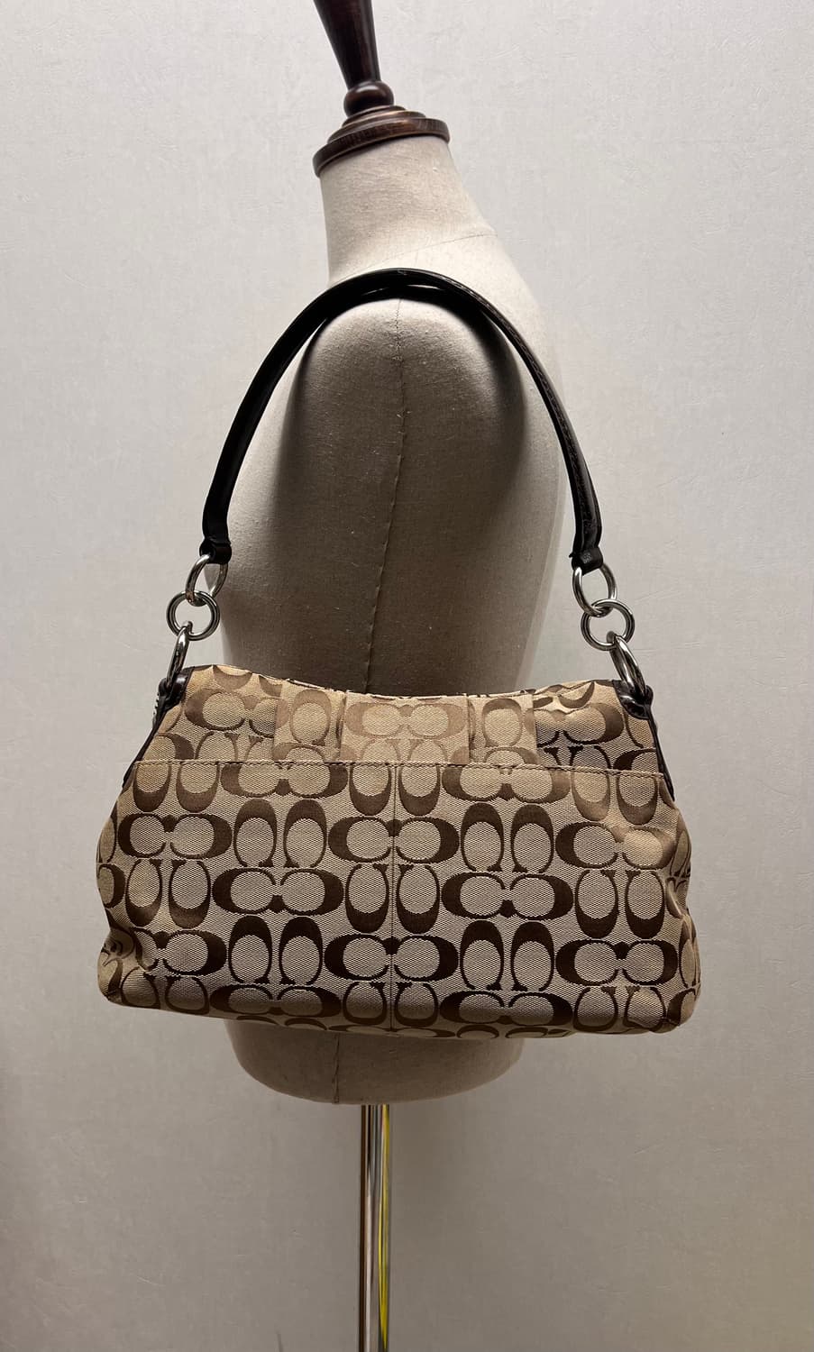 90s coach soho 코치 시그니처 소호 브라운 숄더백 핸드백 상품이미지10