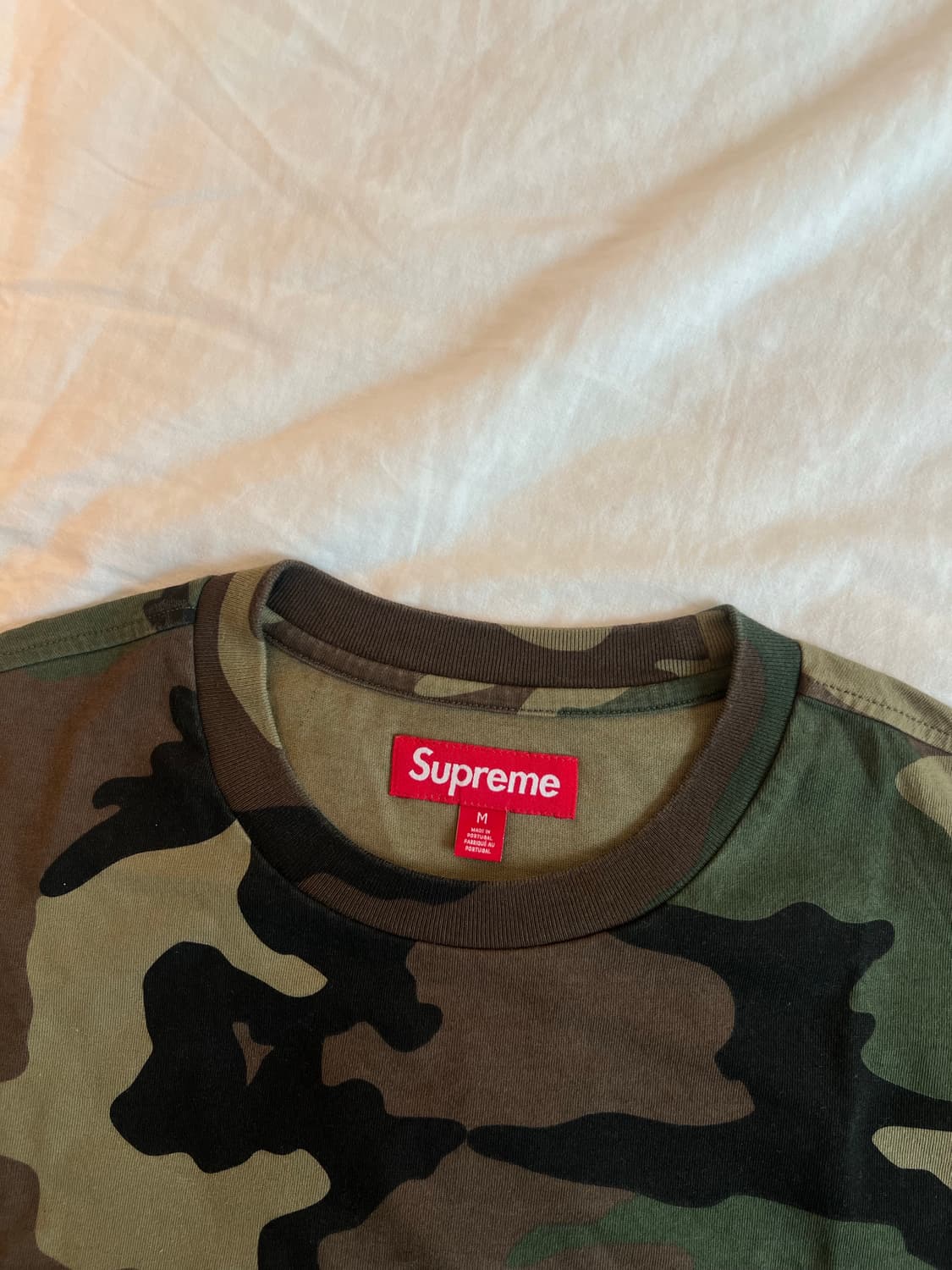 [크롭] 슈프림 스몰 박스로고 카모 티셔츠 25SS - M 상품이미지5