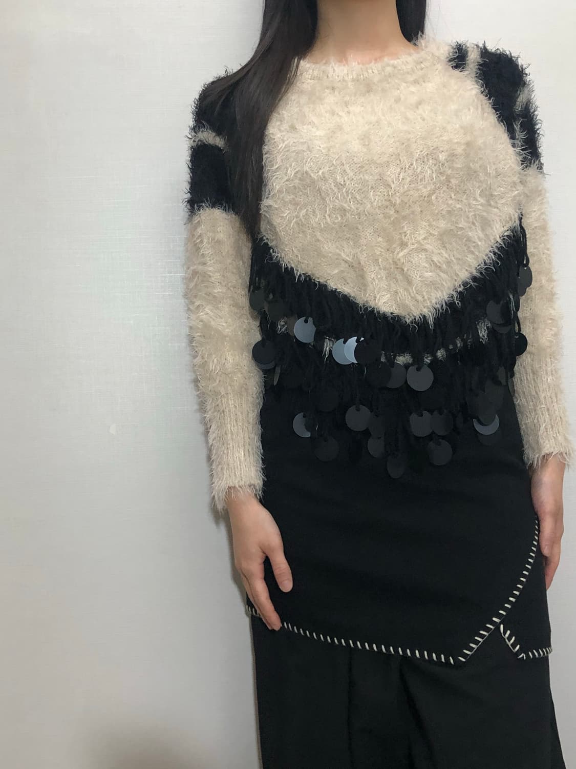 빈티지 오리엔탈 앙고라 니트 상품이미지6