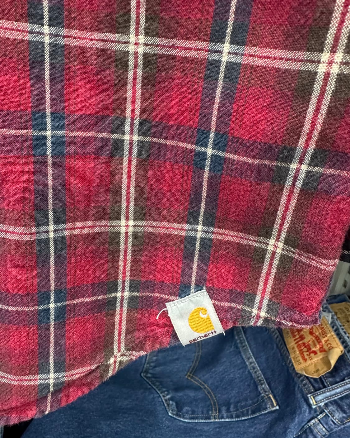 (L)칼하트 체크셔츠-M1761 상품이미지3