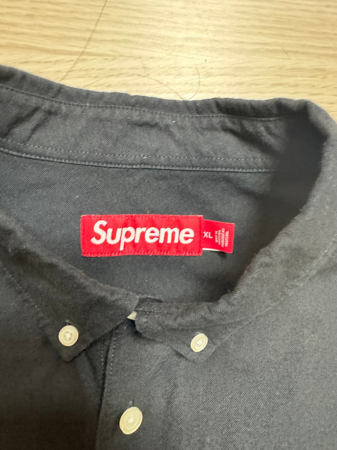 슈프림 블랙 반팔 셔츠 XL Supreme Loose Fit S/S Ox 상품이미지2