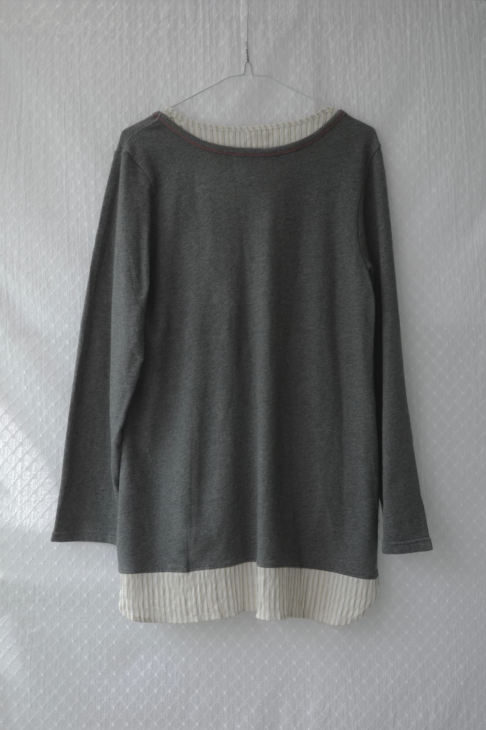 Roll layered T-shirt 상품이미지2