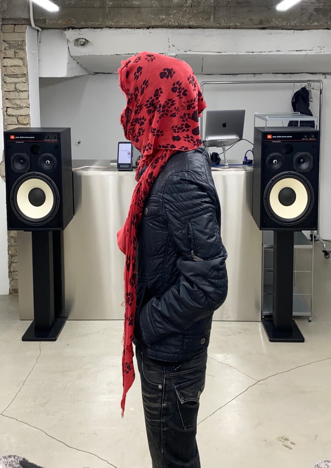 히스테릭 글래머 캣 포즈 스카프 상품이미지2