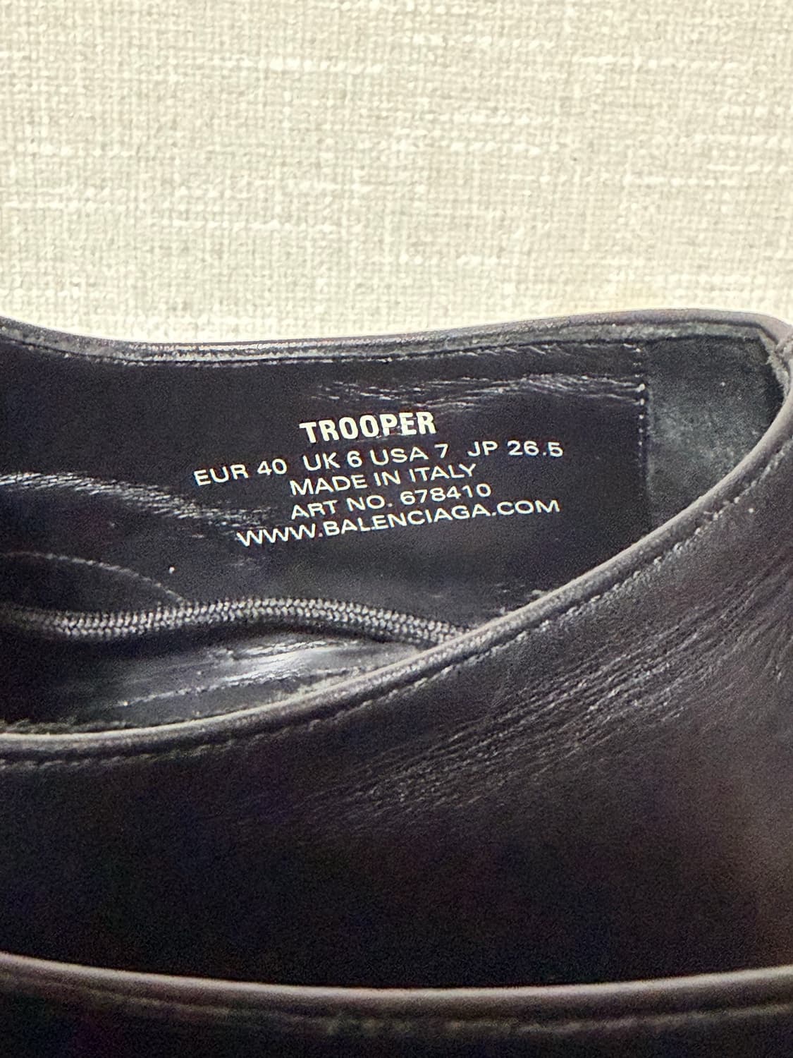 balenciaga trooper derby 40 상품이미지5