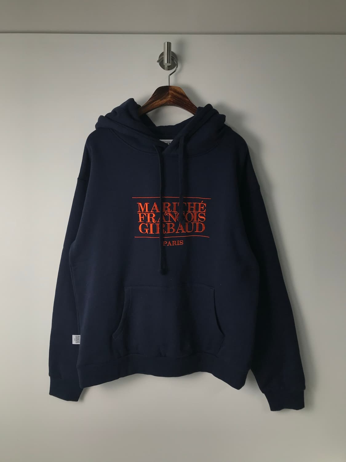 마리떼프랑소와저버 자수로고 네이비 후드티  상품이미지2