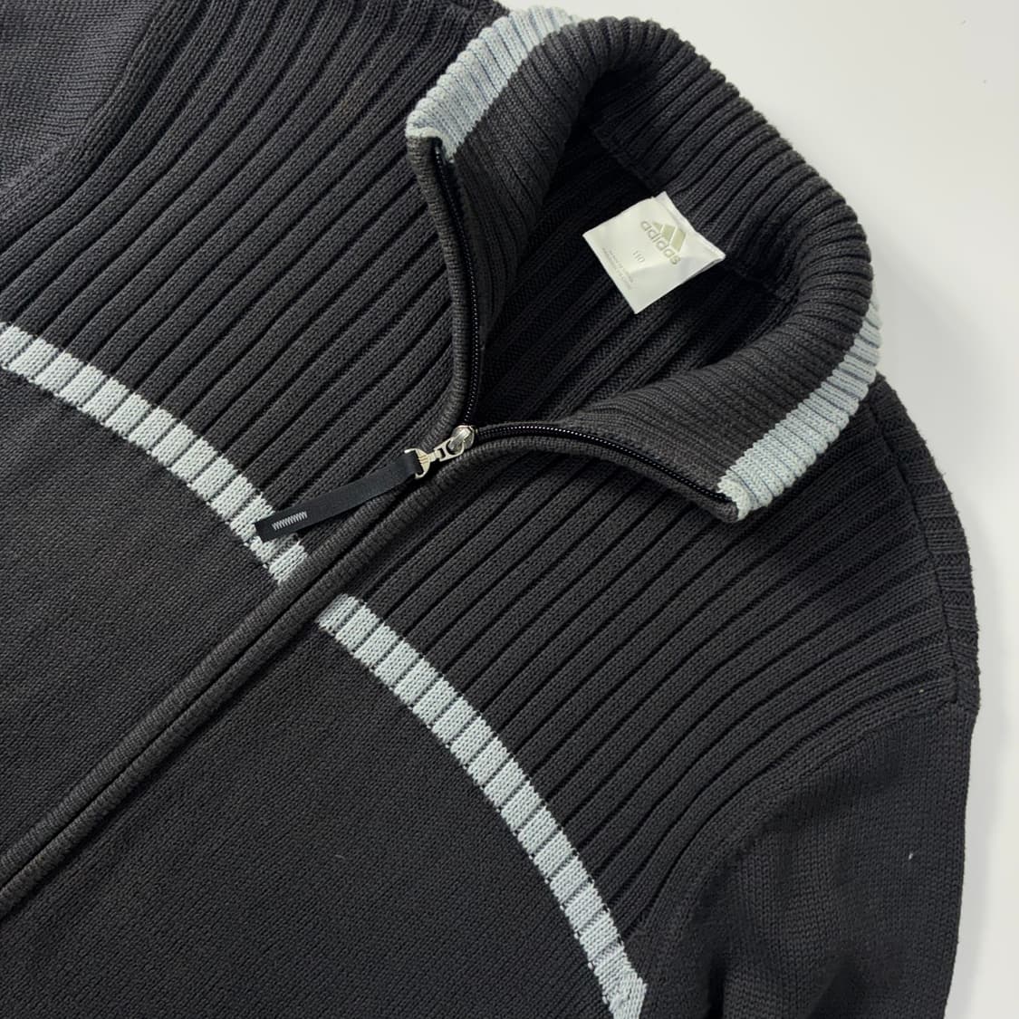 Adidas  아디다스 차콜 니트집업 자켓  상품이미지3