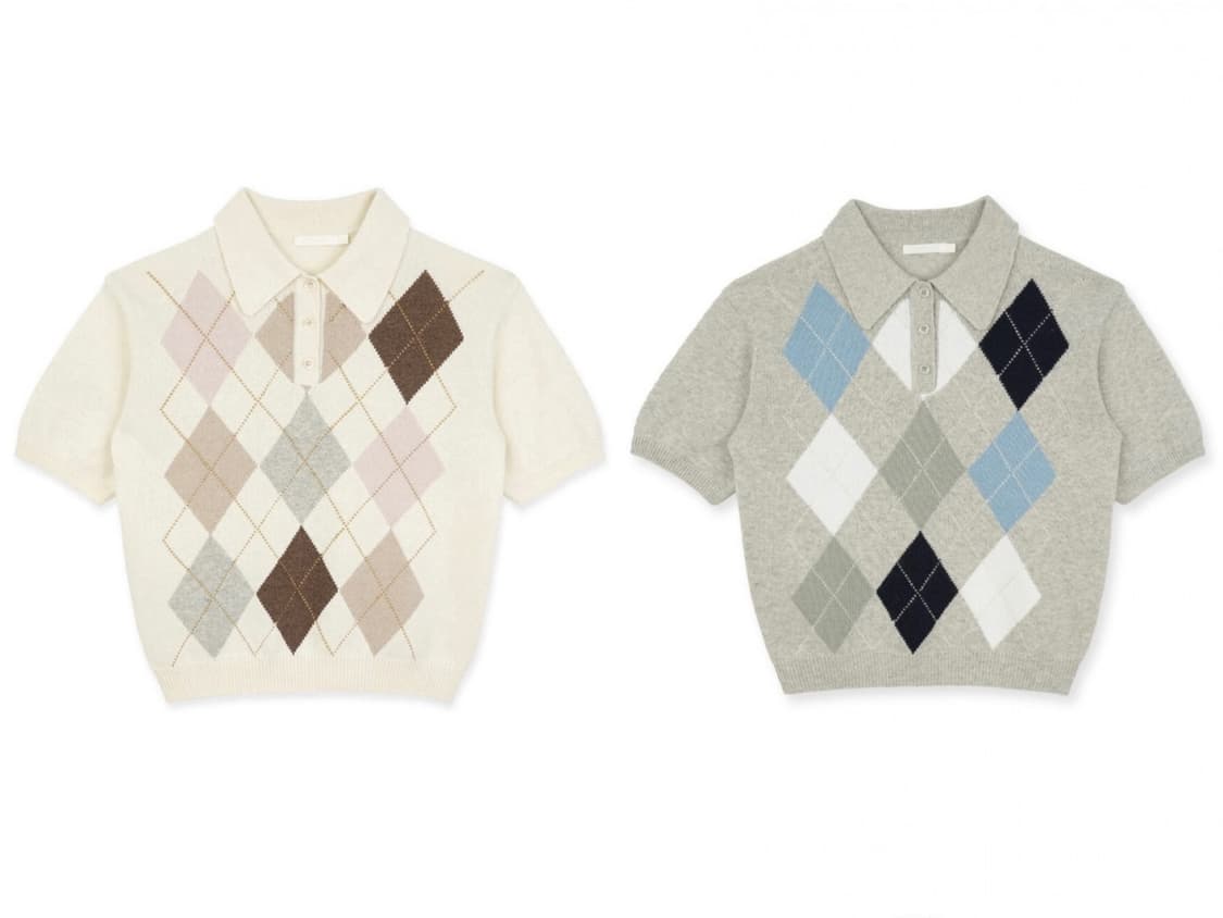 그로브 NIKO 니트 아이보리, 그레이 상품이미지1