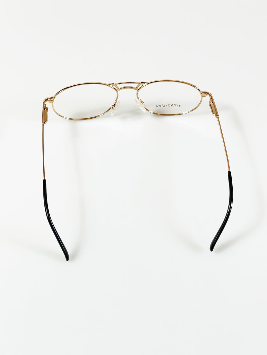 90s 독일제 TITAN LINE 티타늄 골드 오벌 메탈 빈티지 안경 상품이미지5