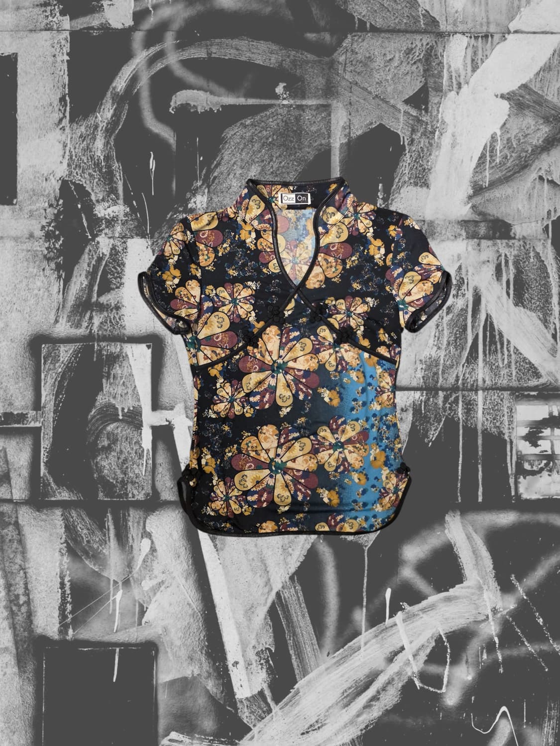 오즈온 차이나 카라 오리엔탈 슬림 탑 상품이미지1