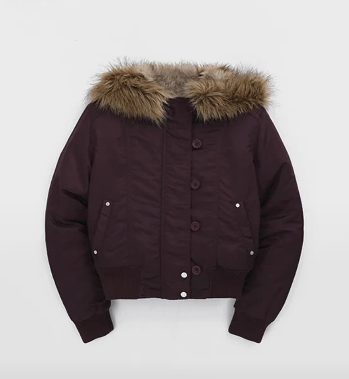 블랙업 포닐 퍼트리밍 점퍼 상품이미지1