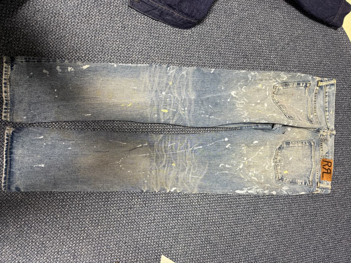 [33] 더블알엘 슬림 셀비지 페인티드 워싱진 상품이미지2