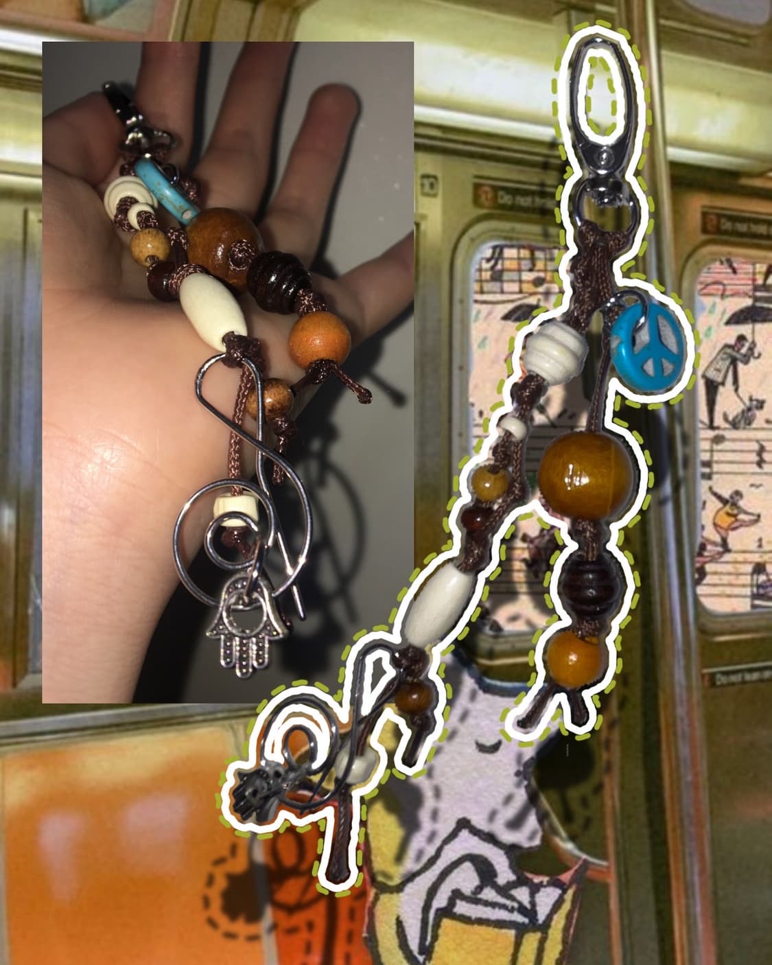 Ethnic handmade keyring 상품이미지1