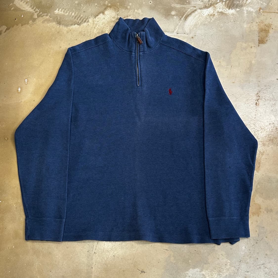 XL 폴로랄프로렌 다크블루 반집업 니트 상품이미지2