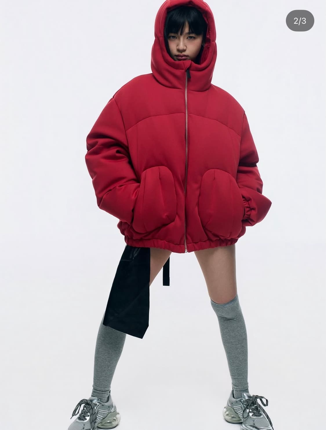 화산 hwasan 텔레토비 패딩 블랙 M 상품이미지6