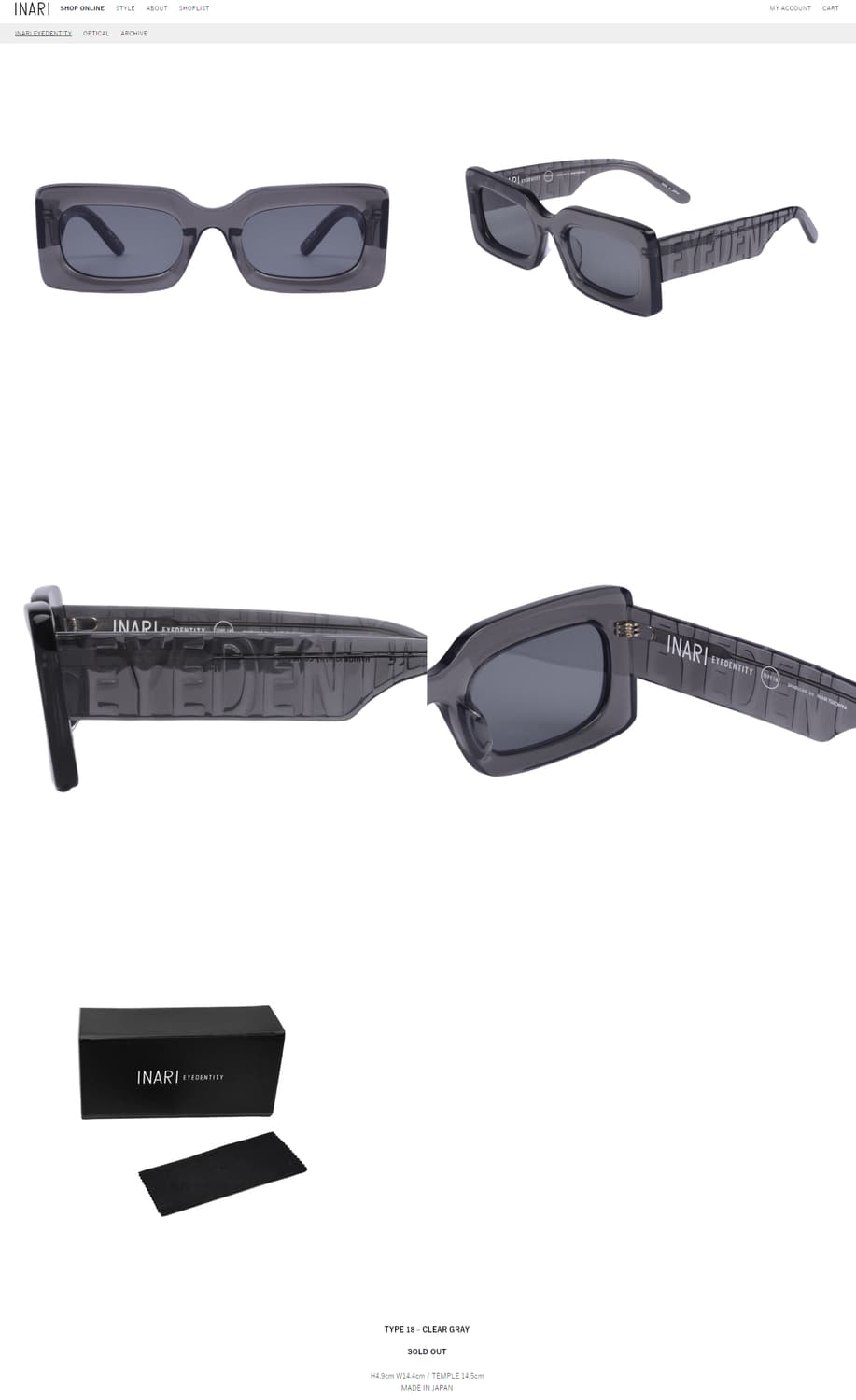 INARI TSUCHIYA 재팬 메이드 일본 볼드 안경 0016 상품이미지7