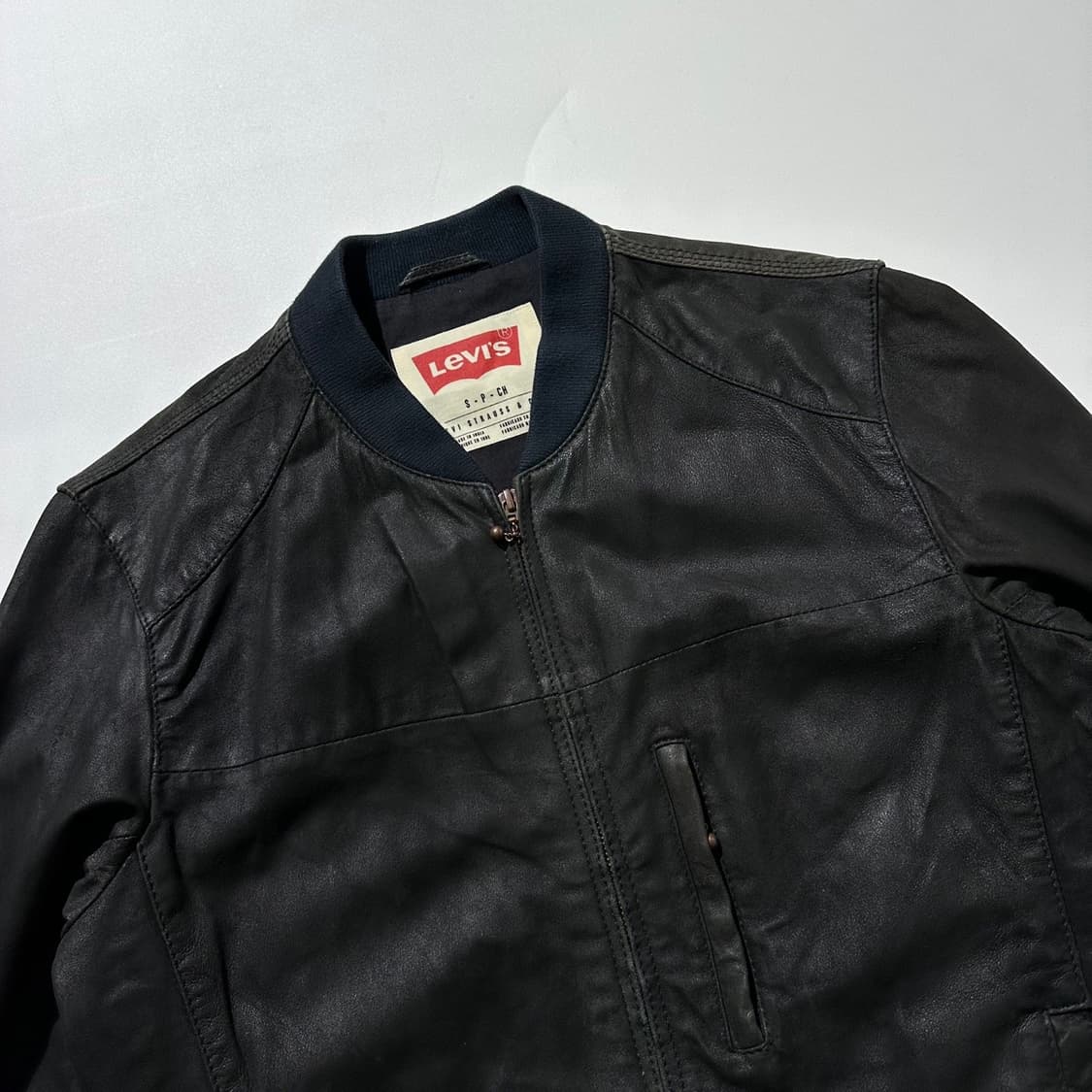 리바이스 염소가죽 블루종 봄버 자켓 상품이미지3