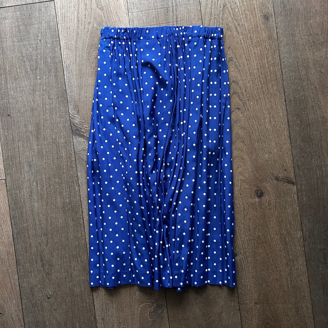 Blue Dot Pleats Skirt 상품이미지6