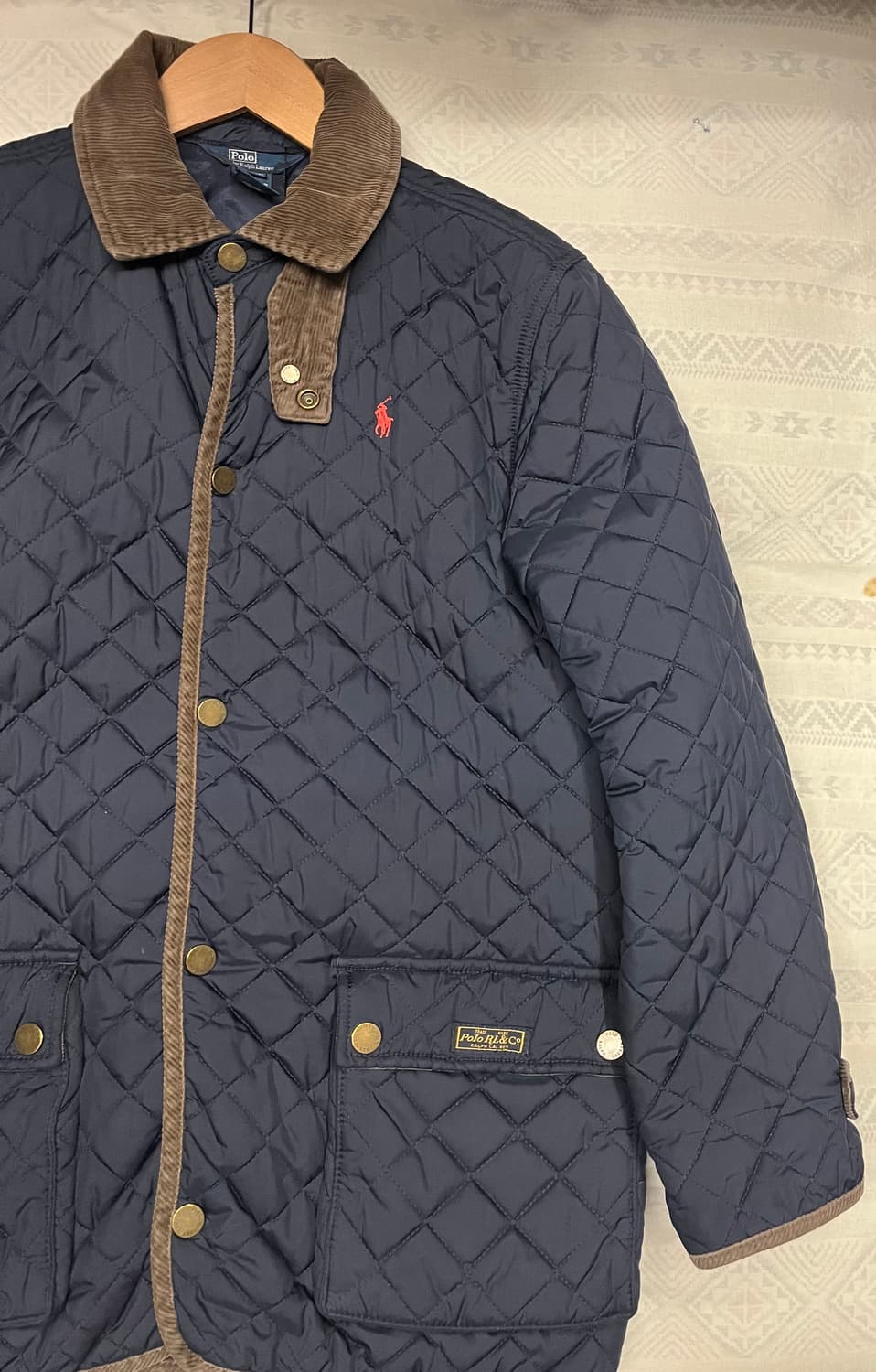 폴로 랄프로렌 네이비 퀼팅 자켓 상품이미지4