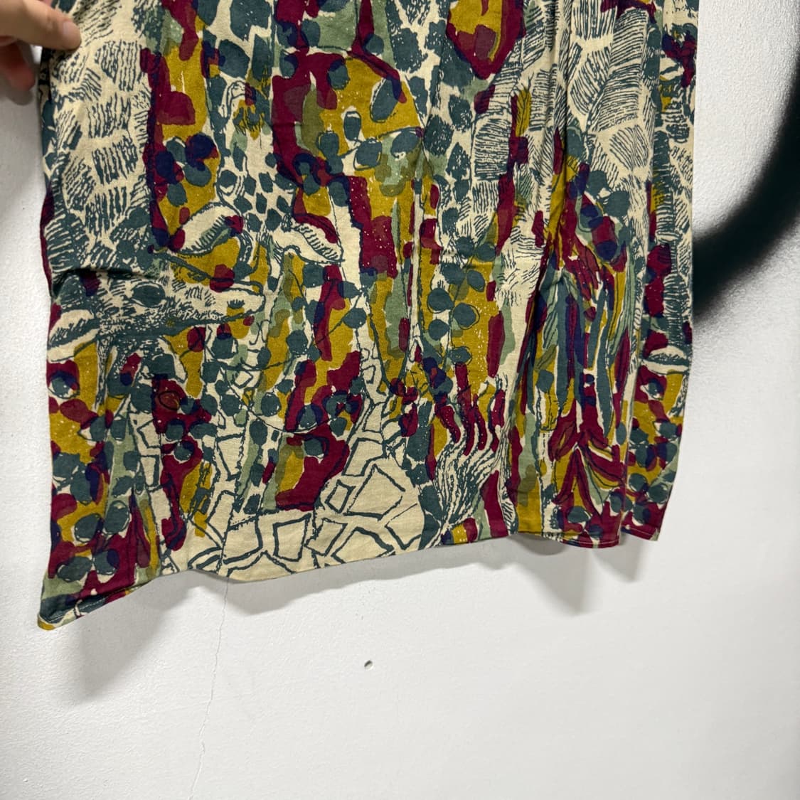 VTG 보헤미안 에스닉 그런지 풀 패턴 슬리브리스 원피스 상품이미지4