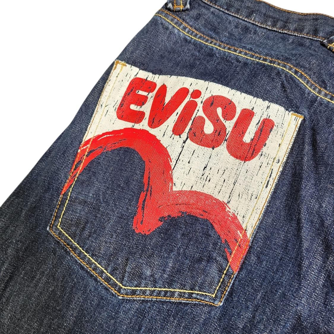 EVISU 에비수 백포켓 프린팅 데님 팬츠 상품이미지6