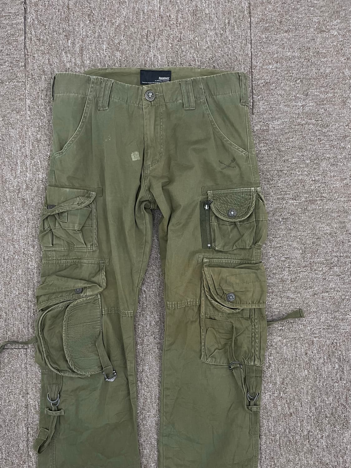 Green multi Pocket Cargo Pants 상품이미지2